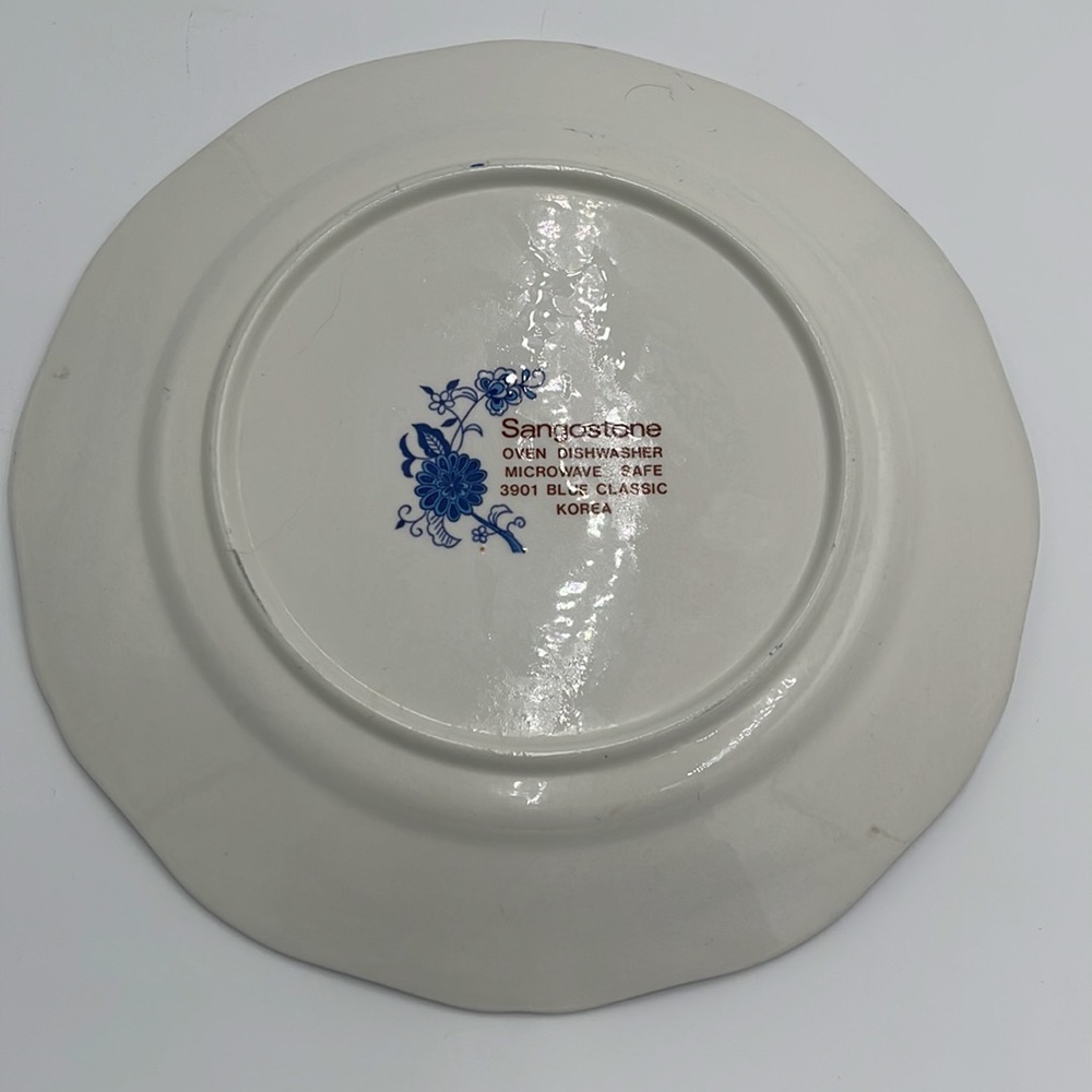 Sangostone 11inch 3902 Blue Classic Plate from Korea - Picture 2 of 3